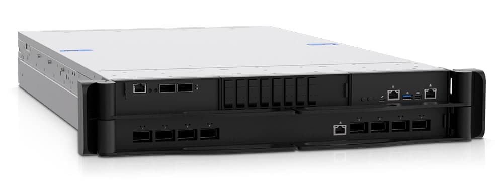 Liquid-cooled eight-GPU HGX Rubin server, front three-quarter view